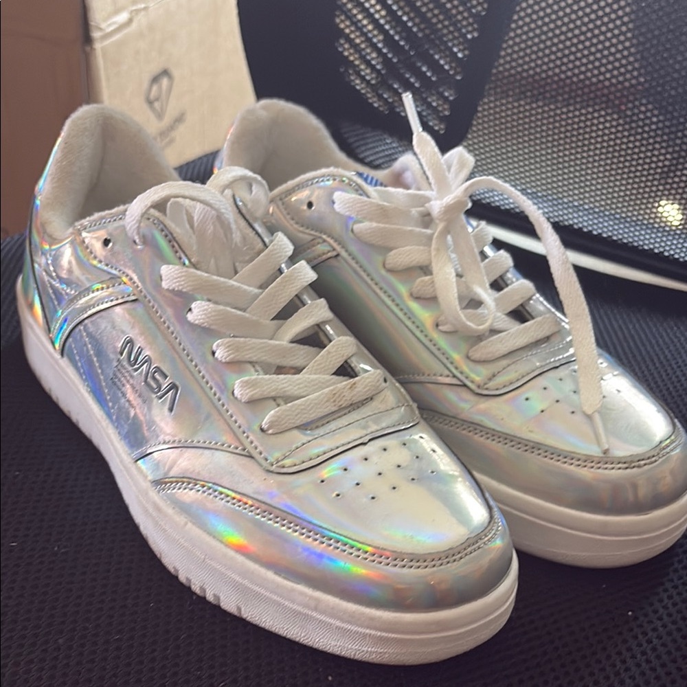 Iridescent NASA Women's Sneakers
